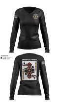 Station 9 Women's Long Sleeve V-neck Shirt - 22