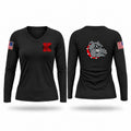 KISD Women's Long Sleeve V-neck Shirt - 1