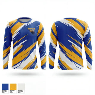 Long Sleeve Performance Shirt, Newkirk Tigers, Baseball, Teamtime, Team time, sublimation, custom sports apparel, team uniforms, spirit wear, spiritwear, sports uniforms, custom shirts, team store, custom team store, fundraiser sports, apparel fundraiser