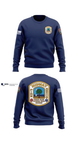 Crew Neck Sweatshirt, , Fire Department, Teamtime, Team time, sublimation, custom sports apparel, team uniforms, spirit wear, spiritwear, sports uniforms, custom shirts, team store, custom team store, fundraiser sports, apparel fundraiser