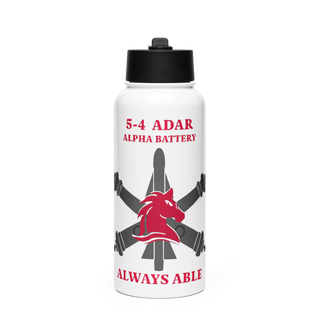5-4 ADAR 21343969 Stainless Steel Water Bottle with a Straw Lid