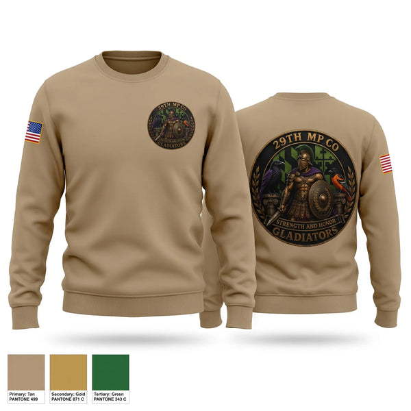 Crew Neck Sweatshirt, 29th Military Police Company, Army, Teamtime, Team time, sublimation, custom sports apparel, team uniforms, spirit wear, spiritwear, sports uniforms, custom shirts, team store, custom team store, fundraiser sports, apparel fundraiser