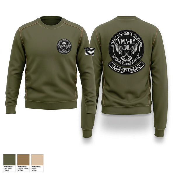 Crew Neck Sweatshirt, Veterans Motorcycle Association, , Teamtime, Team time, sublimation, custom sports apparel, team uniforms, spirit wear, spiritwear, sports uniforms, custom shirts, team store, custom team store, fundraiser sports, apparel fundraiser