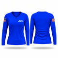 Berwyn Heights VFD Women's Long Sleeve V-neck Shirt - 1