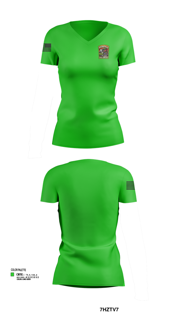 Womens Short Sleeve Vneck Shirt, Avondale, , Teamtime, Team time, sublimation, custom sports apparel, team uniforms, spirit wear, spiritwear, sports uniforms, custom shirts, team store, custom team store, fundraiser sports, apparel fundraiser