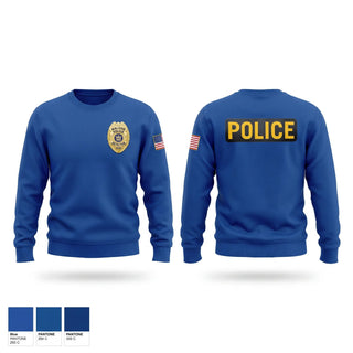Crew Neck Sweatshirt, Malone Police Department, Police, Teamtime, Team time, sublimation, custom sports apparel, team uniforms, spirit wear, spiritwear, sports uniforms, custom shirts, team store, custom team store, fundraiser sports, apparel fundraiser
