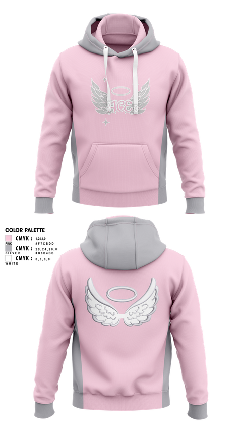 Hoodie, ACE Angel CHEER Elite, Cheer, Teamtime, Team time, sublimation, custom sports apparel, team uniforms, spirit wear, spiritwear, sports uniforms, custom shirts, team store, custom team store, fundraiser sports, apparel fundraiser