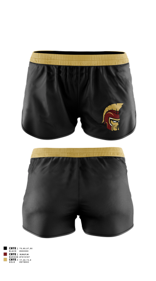 Womens Soccer Shorts, Minnesota State Academy for the Deaf Trojans, Cheer, Teamtime, Team time, sublimation, custom sports apparel, team uniforms, spirit wear, spiritwear, sports uniforms, custom shirts, team store, custom team store, fundraiser sports, apparel fundraiser