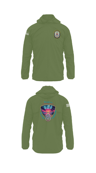 Windbreaker, USS Bougainville CPO, , Teamtime, Team time, sublimation, custom sports apparel, team uniforms, spirit wear, spiritwear, sports uniforms, custom shirts, team store, custom team store, fundraiser sports, apparel fundraiser