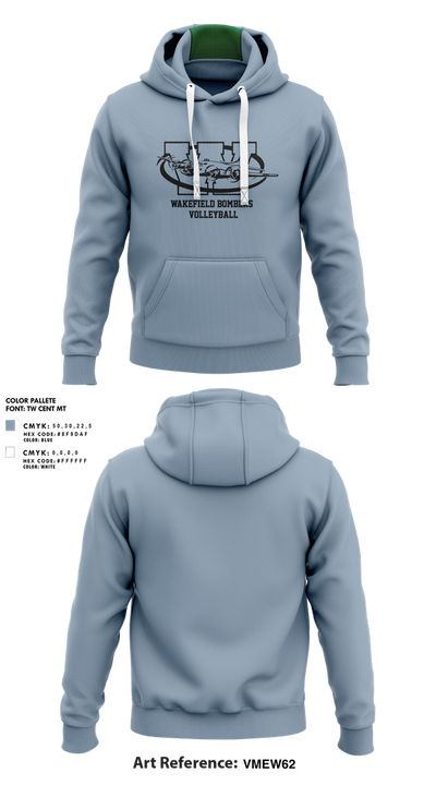 Wakefield Bombers Volleyball 53662118 Hoodie - 1