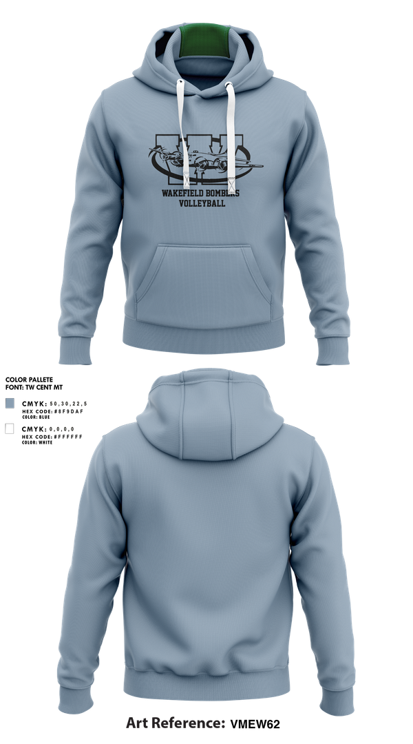 Hoodie, Wakefield Bombers Volleyball, Women's Volleyball, Teamtime, Team time, sublimation, custom sports apparel, team uniforms, spirit wear, spiritwear, sports uniforms, custom shirts, team store, custom team store, fundraiser sports, apparel fundraiser