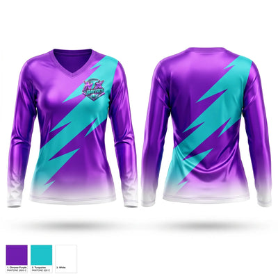 NTX BATTIES Women's Long Sleeve V-neck Shirt - 1