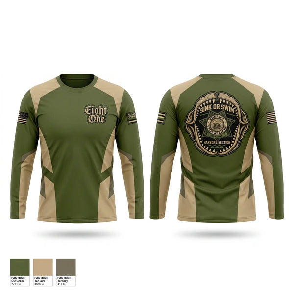 Long Sleeve Performance Shirt, State of Hawaii DLE Harbors, Police, Teamtime, Team time, sublimation, custom sports apparel, team uniforms, spirit wear, spiritwear, sports uniforms, custom shirts, team store, custom team store, fundraiser sports, apparel fundraiser