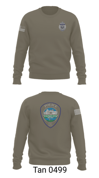 Crew Neck Sweatshirt, Winthrop Police Department, Police, Teamtime, Team time, sublimation, custom sports apparel, team uniforms, spirit wear, spiritwear, sports uniforms, custom shirts, team store, custom team store, fundraiser sports, apparel fundraiser