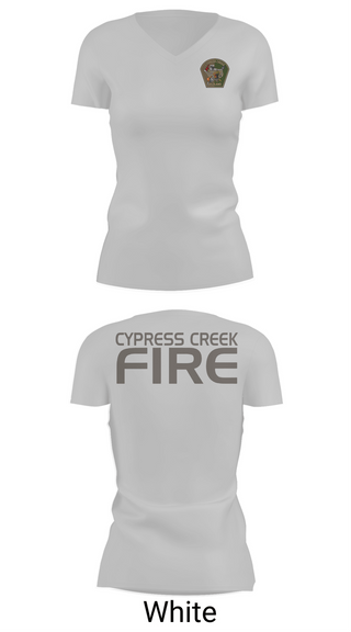 Womens Short Sleeve Vneck Shirt, Cypress Creek WildlandCypress Creek Wildland, Fire Department, Teamtime, Team time, sublimation, custom sports apparel, team uniforms, spirit wear, spiritwear, sports uniforms, custom shirts, team store, custom team store, fundraiser sports, apparel fundraiser