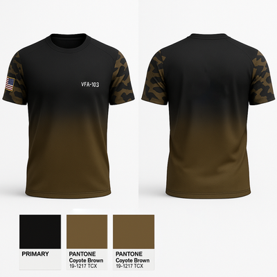 VFA-103 7278651 Short Sleeve Performance Shirt - 1