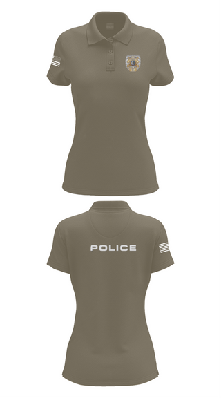 Womens Short Sleeve Performance Polo, Vincennes Police Department, , Teamtime, Team time, sublimation, custom sports apparel, team uniforms, spirit wear, spiritwear, sports uniforms, custom shirts, team store, custom team store, fundraiser sports, apparel fundraiser