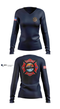 Dona Ana fire Rescue Station 42 Women's Long Sleeve V-neck Shirt - 3