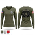 Henderson County Sheriff’s Office 85502999 Women's Long Sleeve V-neck Shirt - 1