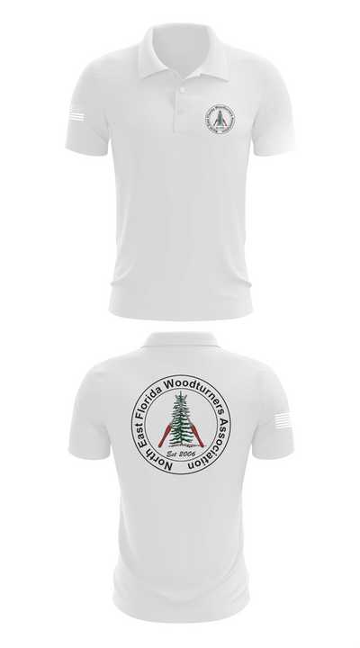Northeast Florida Woodturning Association 62265388 Short Sleeve Performance Polo - 9