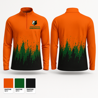 Quarter Zip Jacket, Morton-White Pass Timberwolves, Men's Basketball, Teamtime, Team time, sublimation, custom sports apparel, team uniforms, spirit wear, spiritwear, sports uniforms, custom shirts, team store, custom team store, fundraiser sports, apparel fundraiser
