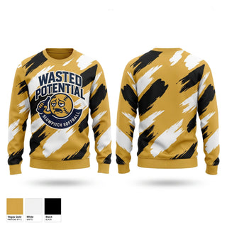 Crew Neck Sweatshirt, Wasted Potential, Softball, Teamtime, Team time, sublimation, custom sports apparel, team uniforms, spirit wear, spiritwear, sports uniforms, custom shirts, team store, custom team store, fundraiser sports, apparel fundraiser