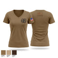 55LRS Women's Short Sleeve V-neck Shirt - 1