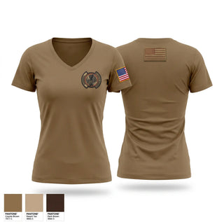Womens Short Sleeve Vneck Shirt, 55LRS, Air Force, Teamtime, Team time, sublimation, custom sports apparel, team uniforms, spirit wear, spiritwear, sports uniforms, custom shirts, team store, custom team store, fundraiser sports, apparel fundraiser