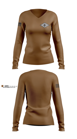 Womens Long Sleeve Vneck Shirt, Dog Company, Army, Teamtime, Team time, sublimation, custom sports apparel, team uniforms, spirit wear, spiritwear, sports uniforms, custom shirts, team store, custom team store, fundraiser sports, apparel fundraiser