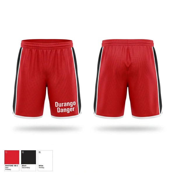 Athletic Shorts With Pockets, Durango Danger, Softball, Teamtime, Team time, sublimation, custom sports apparel, team uniforms, spirit wear, spiritwear, sports uniforms, custom shirts, team store, custom team store, fundraiser sports, apparel fundraiser