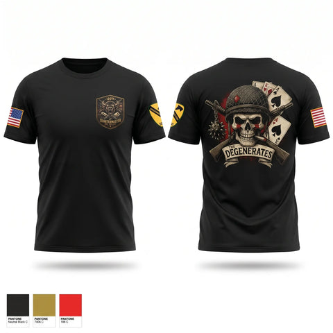 Old School Cotton Feel Shirt, 120th QM Company, Army, Teamtime, Team time, sublimation, custom sports apparel, team uniforms, spirit wear, spiritwear, sports uniforms, custom shirts, team store, custom team store, fundraiser sports, apparel fundraiser