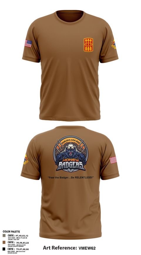 Short Sleeve Performance Shirt, Honey Badgers / 30X, Army, Teamtime, Team time, sublimation, custom sports apparel, team uniforms, spirit wear, spiritwear, sports uniforms, custom shirts, team store, custom team store, fundraiser sports, apparel fundraiser