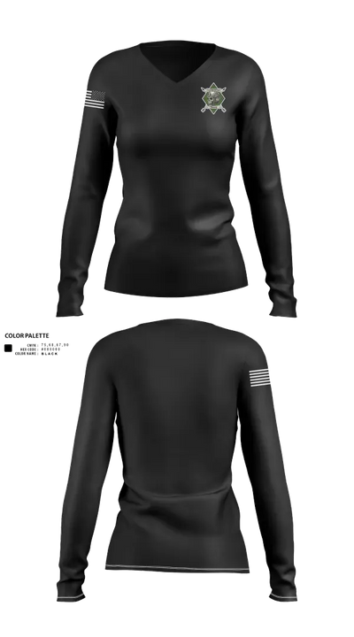 Task Force Arrow 82019161 Women's Long Sleeve V-neck Shirt - 100
