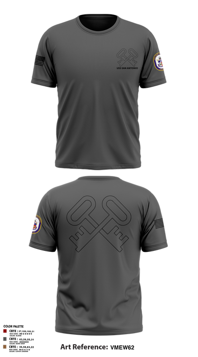 Uss San Antonio Old School Cotton Feel Shirt - 2