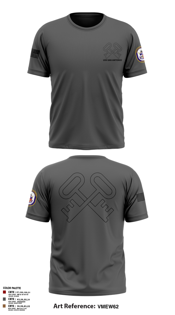 Old School Cotton Feel Shirt, Uss San Antonio, Navy, Teamtime, Team time, sublimation, custom sports apparel, team uniforms, spirit wear, spiritwear, sports uniforms, custom shirts, team store, custom team store, fundraiser sports, apparel fundraiser