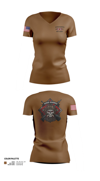 Womens Short Sleeve Vneck Shirt, 361st MRB, Army, Teamtime, Team time, sublimation, custom sports apparel, team uniforms, spirit wear, spiritwear, sports uniforms, custom shirts, team store, custom team store, fundraiser sports, apparel fundraiser