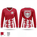 Amherst Lightning 93409036 Women's Long Sleeve V-neck Shirt - 1