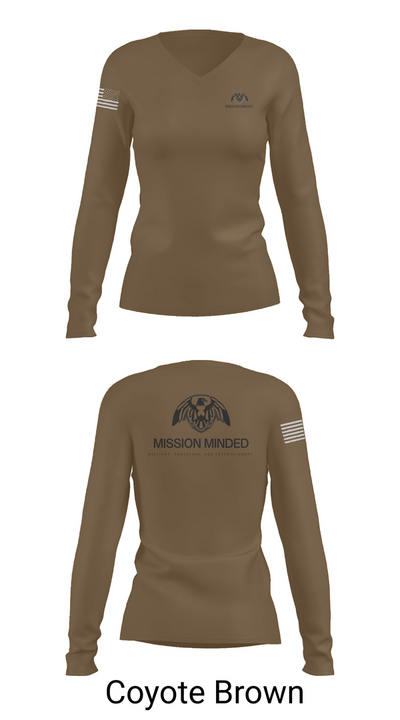 Mission Minded 89727242 Women's Long Sleeve V-neck Shirt - 17