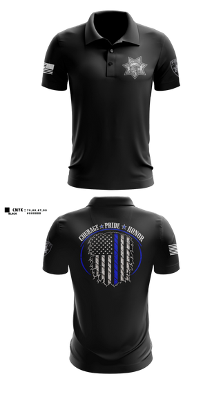 Short Sleeve Performance Polo, Jackson Police Department, Police, Teamtime, Team time, sublimation, custom sports apparel, team uniforms, spirit wear, spiritwear, sports uniforms, custom shirts, team store, custom team store, fundraiser sports, apparel fundraiser