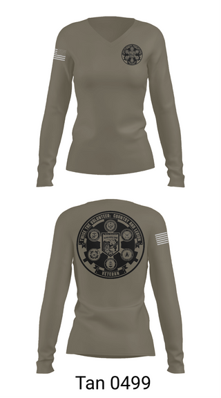 Womens Long Sleeve Vneck Shirt, 501st Legion, Army, Teamtime, Team time, sublimation, custom sports apparel, team uniforms, spirit wear, spiritwear, sports uniforms, custom shirts, team store, custom team store, fundraiser sports, apparel fundraiser