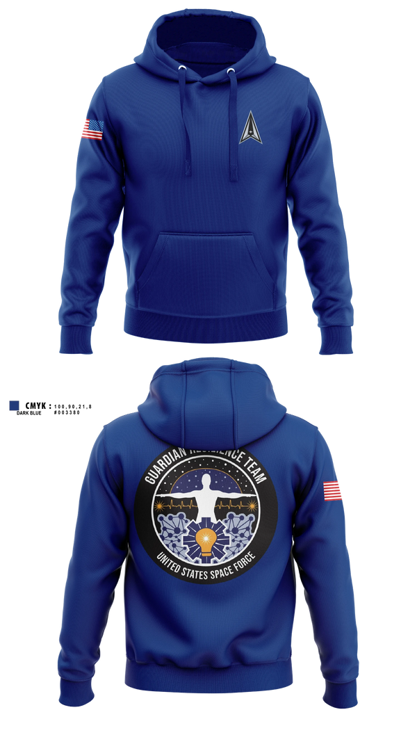 Hoodie, Guardian Resilience Team, Space Force, Teamtime, Team time, sublimation, custom sports apparel, team uniforms, spirit wear, spiritwear, sports uniforms, custom shirts, team store, custom team store, fundraiser sports, apparel fundraiser