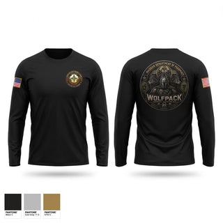 Long Sleeve Performance Shirt, Madigan Pharmacy Wolfpack, Army, Teamtime, Team time, sublimation, custom sports apparel, team uniforms, spirit wear, spiritwear, sports uniforms, custom shirts, team store, custom team store, fundraiser sports, apparel fundraiser