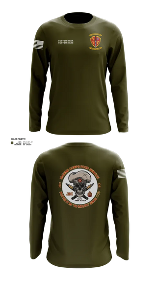 Long Sleeve Performance Shirt, 3/7, Marines, Teamtime, Team time, sublimation, custom sports apparel, team uniforms, spirit wear, spiritwear, sports uniforms, custom shirts, team store, custom team store, fundraiser sports, apparel fundraiser