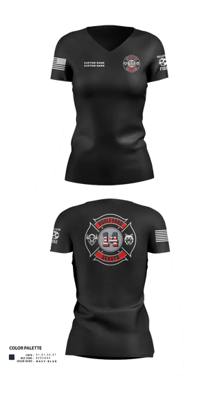 Womens Short Sleeve Vneck Shirt, Gallatin Fire Department Station 4, Fire Department, Teamtime, Team time, sublimation, custom sports apparel, team uniforms, spirit wear, spiritwear, sports uniforms, custom shirts, team store, custom team store, fundraiser sports, apparel fundraiser