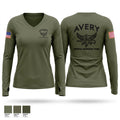 Avery SRT Women's Long Sleeve V-neck Shirt - 1