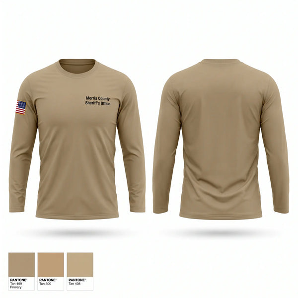 Long Sleeve Performance Shirt, Morris County Sheriffs Office, Police, Teamtime, Team time, sublimation, custom sports apparel, team uniforms, spirit wear, spiritwear, sports uniforms, custom shirts, team store, custom team store, fundraiser sports, apparel fundraiser