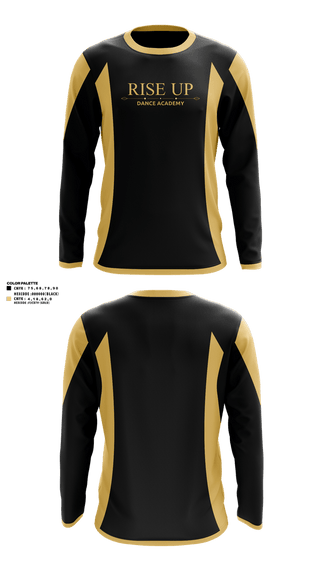 Long Sleeve Performance Shirt, Rise Up Dance Academy, Cheer, Teamtime, Team time, sublimation, custom sports apparel, team uniforms, spirit wear, spiritwear, sports uniforms, custom shirts, team store, custom team store, fundraiser sports, apparel fundraiser