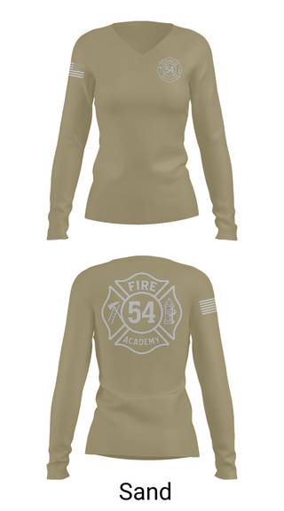 Womens Long Sleeve Vneck Shirt, Class #54, , Teamtime, Team time, sublimation, custom sports apparel, team uniforms, spirit wear, spiritwear, sports uniforms, custom shirts, team store, custom team store, fundraiser sports, apparel fundraiser
