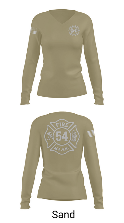 Class #54 78762440 Women's Long Sleeve V-neck Shirt - 97