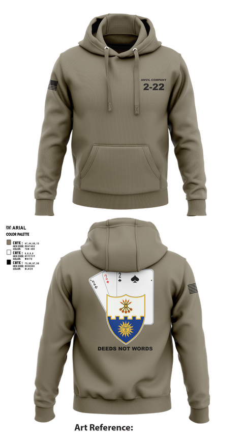 Hoodie, Anvil company, 2-22 Infantry, Army, Teamtime, Team time, sublimation, custom sports apparel, team uniforms, spirit wear, spiritwear, sports uniforms, custom shirts, team store, custom team store, fundraiser sports, apparel fundraiser